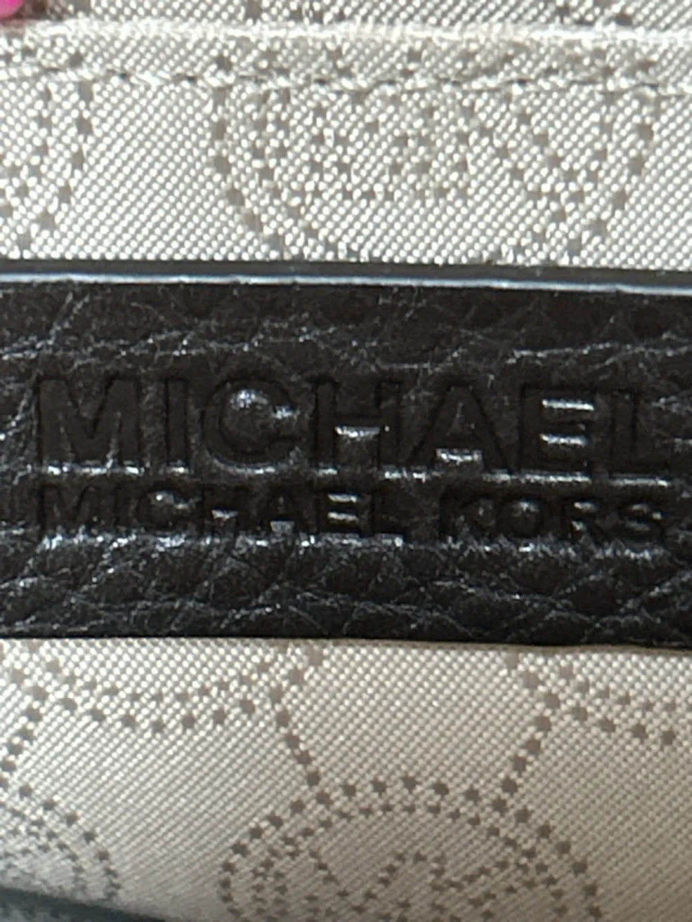 MICHAEL KORS Brown Camo Calf Hair and Leather Wristlet Approx. 10 x 5.5